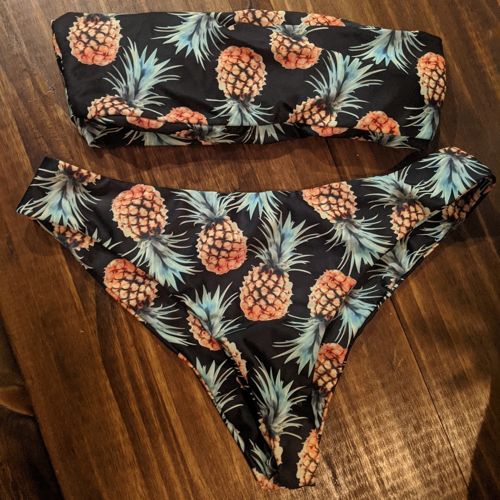 Zaful Pineapple Bikini Size Medium